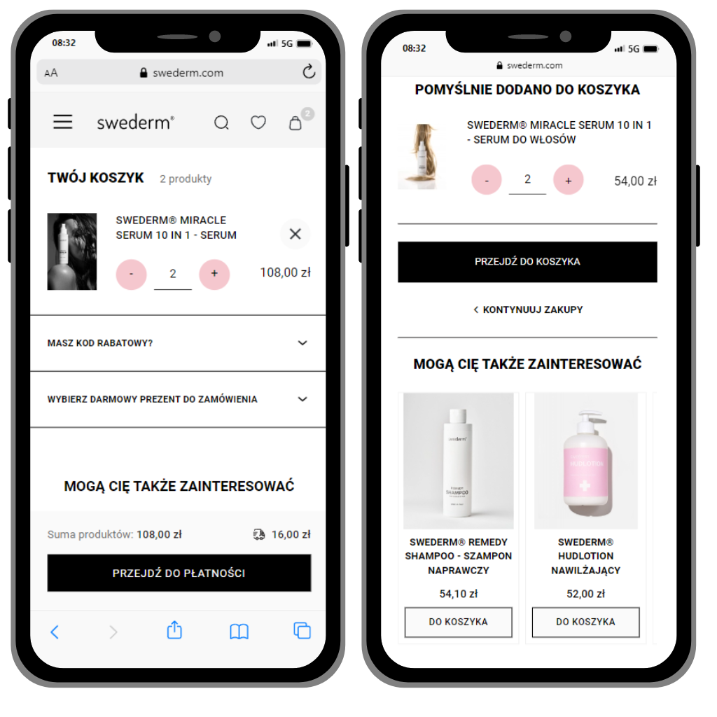 swederm case study sticky add to cart